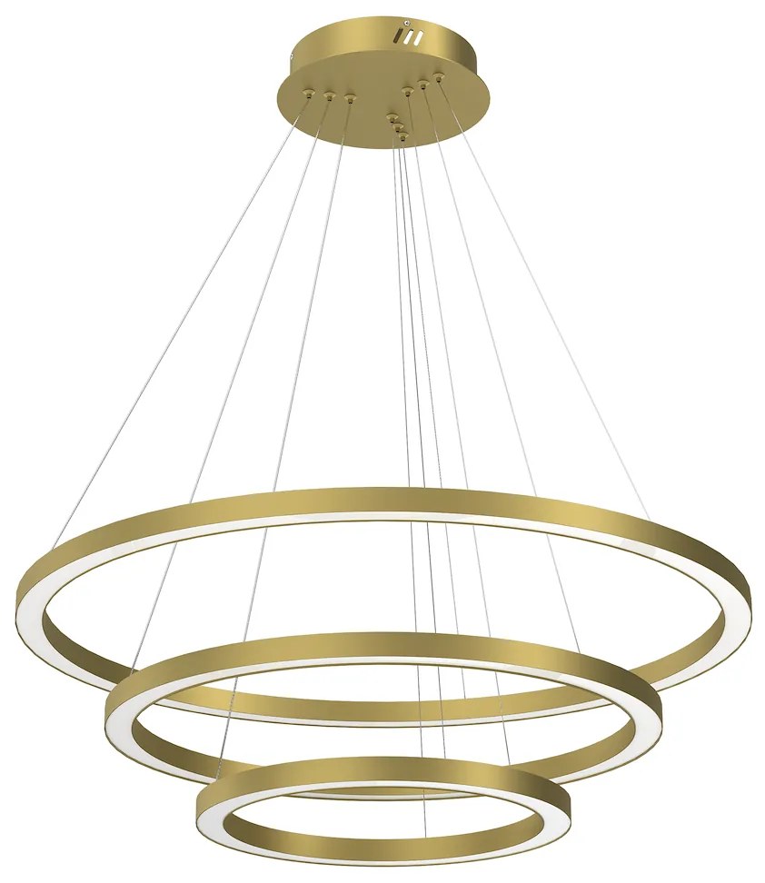 Závesné LED svietidlo Galaxia, 3x LED 85w, 3500k, g