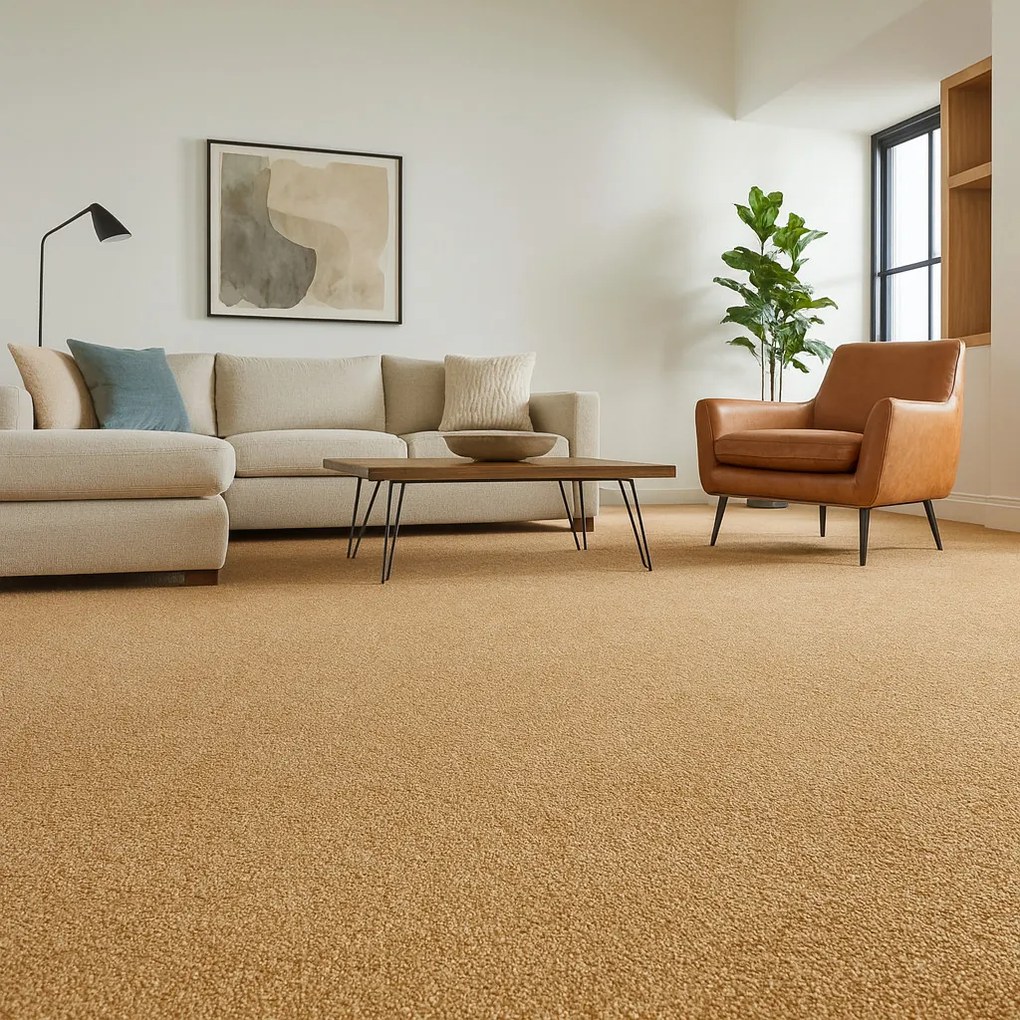 Vopi, AKCIA: 70x400 cm Koberec metráž Eton béžový 70 - neúčtujeme odrezky z role - obšitý zo všetkých strán, šíře, béžová, filc, kancelária