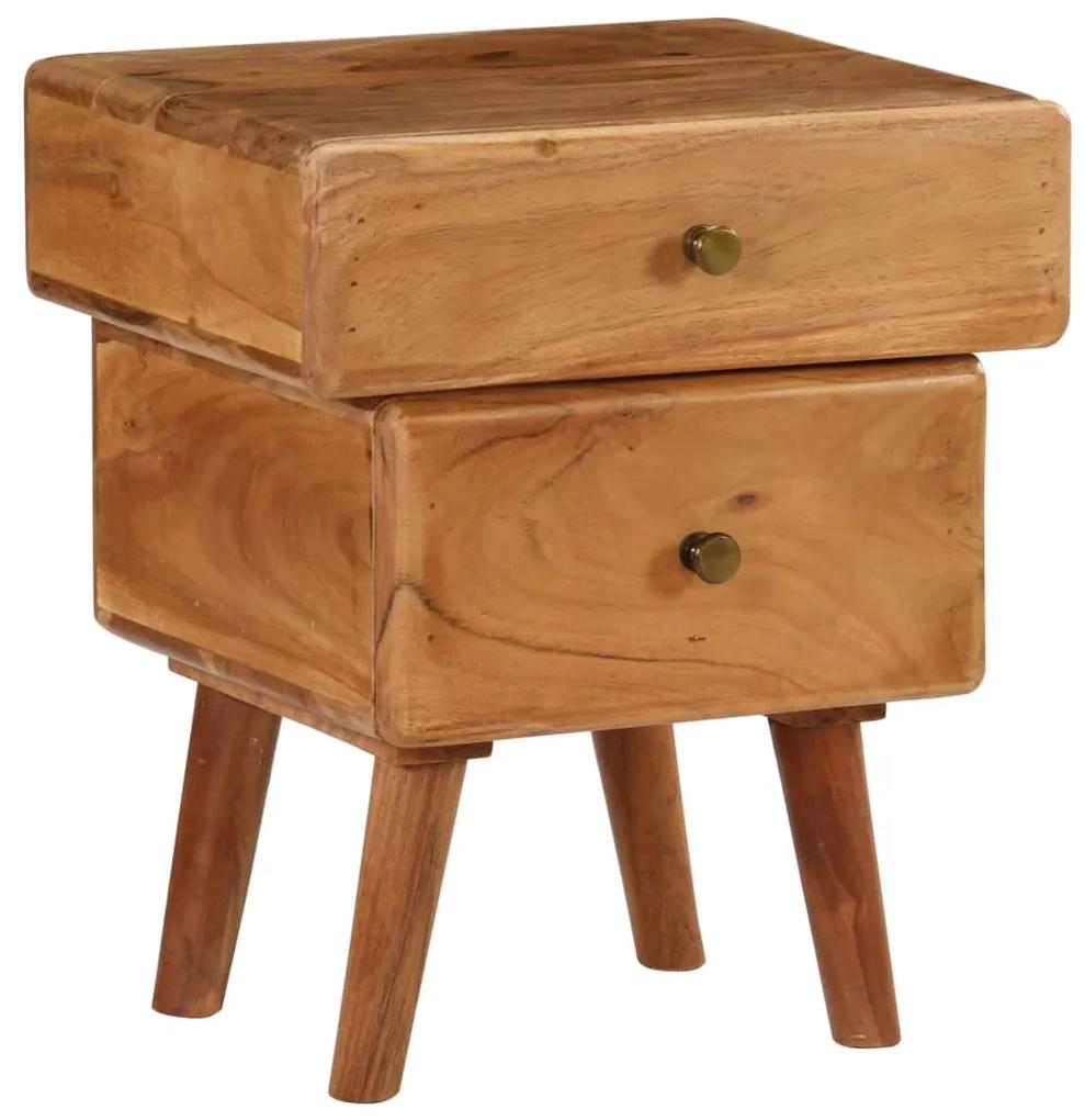 vidaXL Nočný stolík 40x35x49 cm masívne akáciové drevo