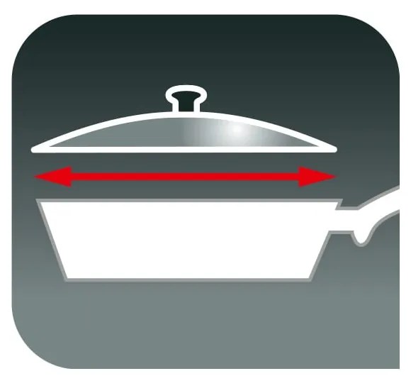 Sklenená pokrievka ø 28 cm – Tefal