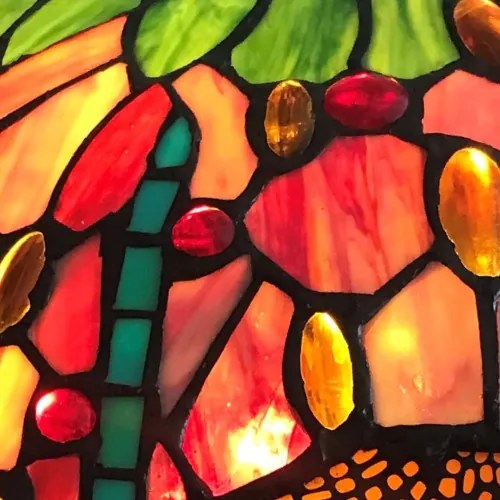 Luxury vitráž stojacia lampa Tiffany MULTICOLOUR Ø51*170