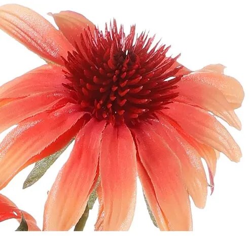 Umelá kvetina Echinacea lososová, 3 kvety, 21 x 12 x 62 cm