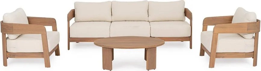 Záhradný konferenčný stolík z masívu akácie 80x100 cm Pablo – Bizzotto