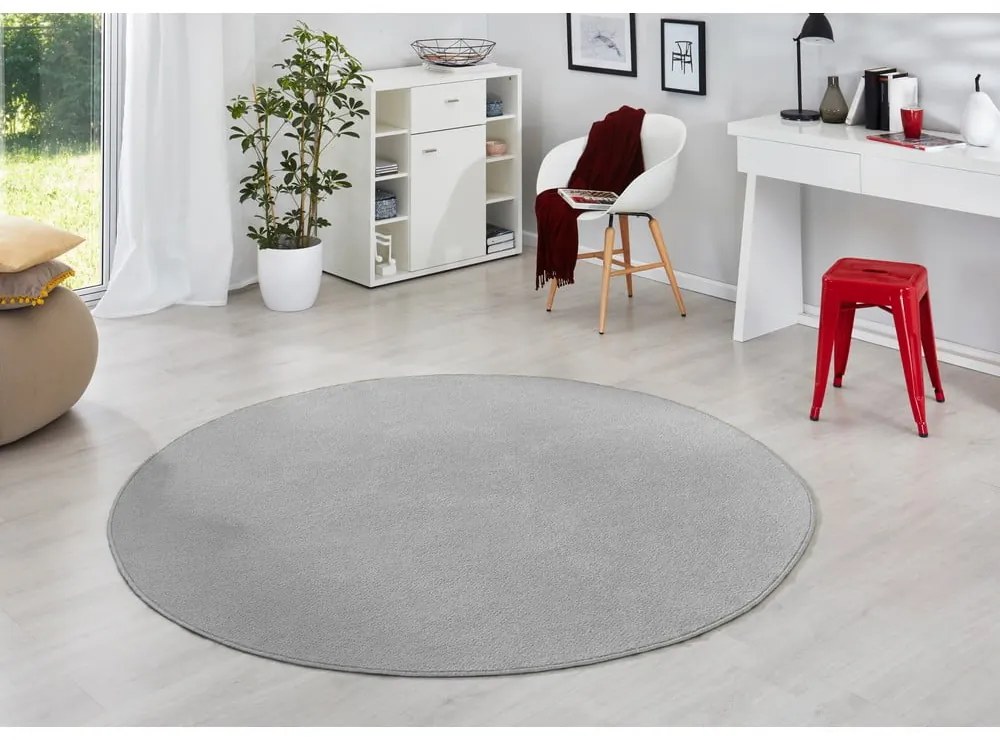 Svetlosivý okrúhly koberec ø 133 cm Fancy – Hanse Home