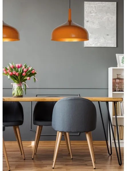 Lucide 30483/50/44 - Luster na lanku ROZALLA 1xE27/60W/230V oranžová