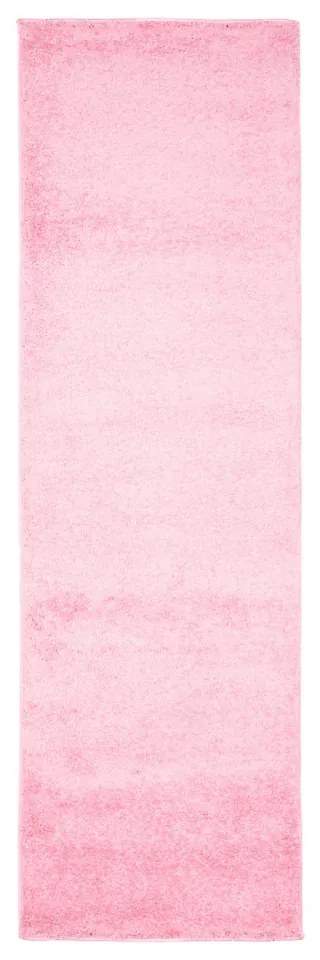 Kusový koberec Shaggy Parba ružový atyp 80x200cm
