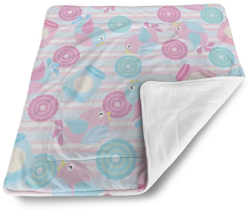 Sablio Deka pre bábätko Roztomilé vtáčiky - 80x100 cm