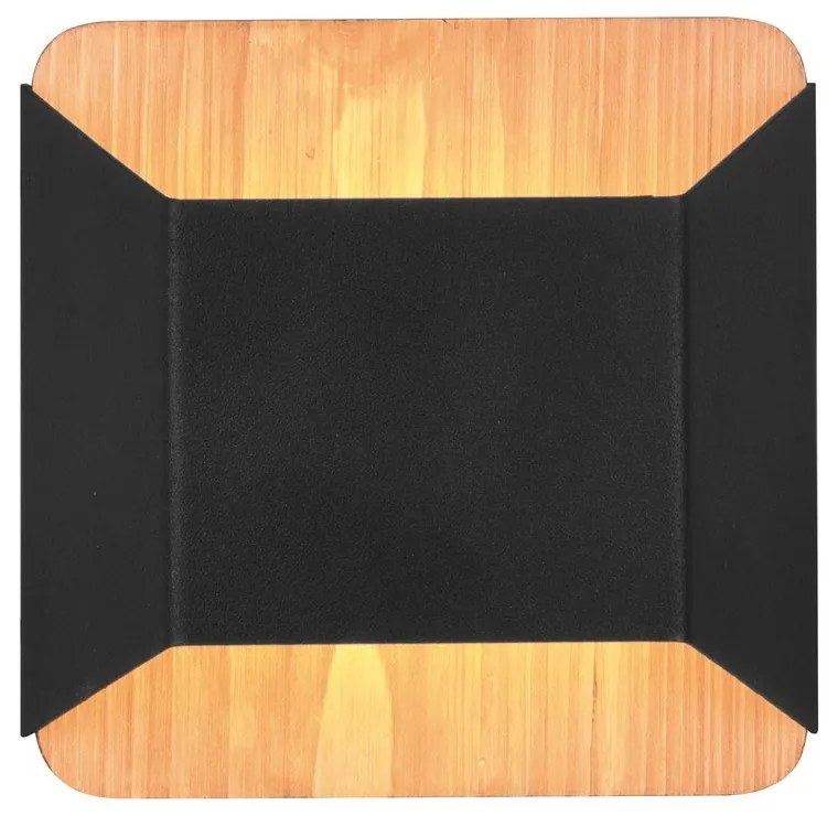 Matne čierne LED stmievateľné nástenné svietidlo Arino – Trio