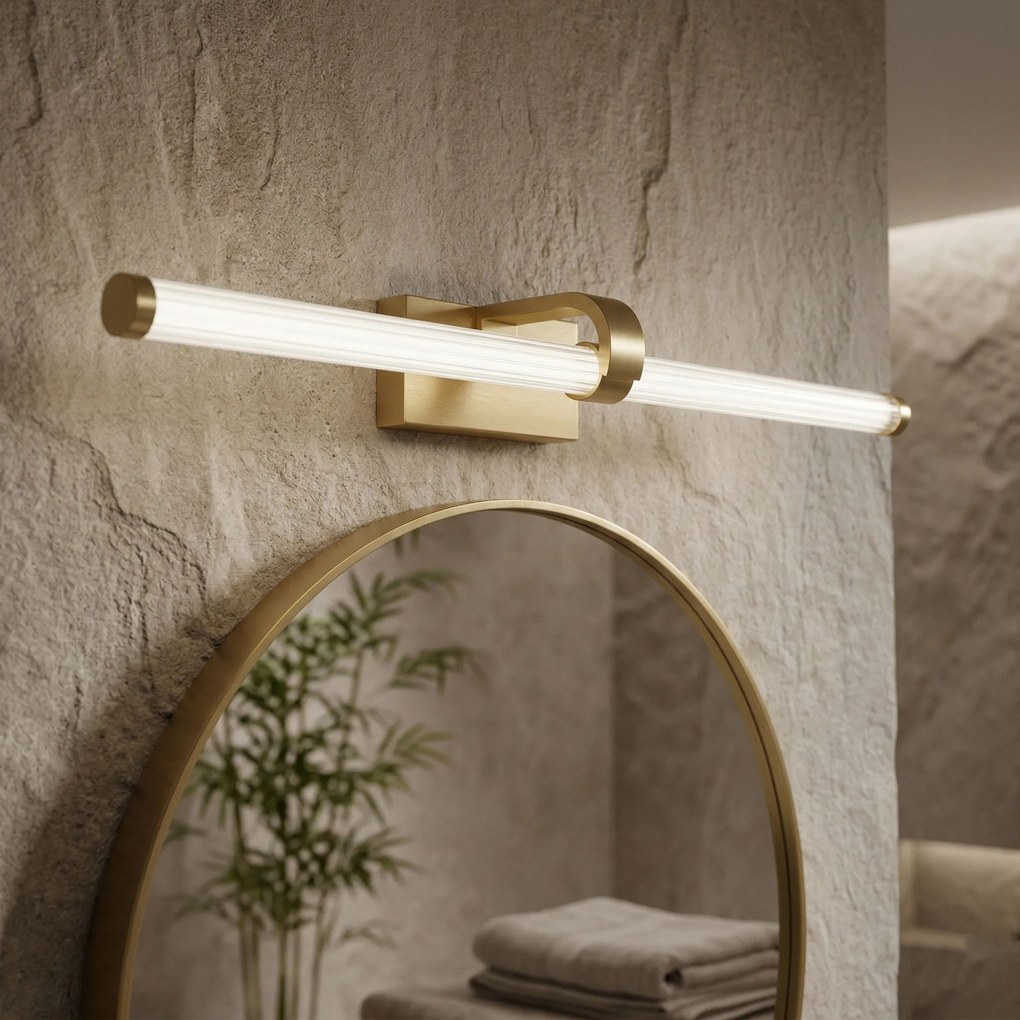 Toolight Toolight, LED nástenné svietidlo 60cm, 13W, 4000K, 1000lm, APP1884-1W, zlatá lesklá, OSW-66039