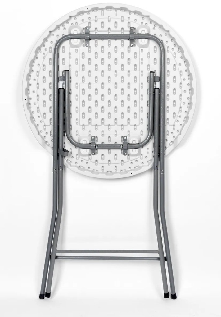 Koktailový stolík GALA 80 cm biely