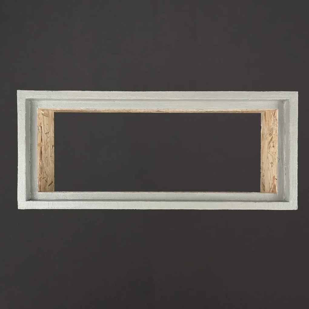 AMADEA Betónový kvetináč odľahčený - hladký, 53x22,5x17,5 cm, český výrobok