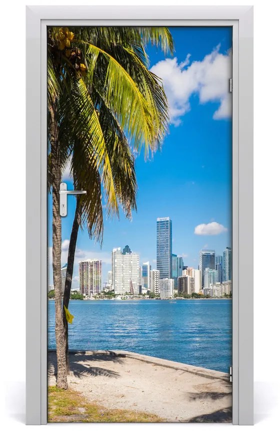 Fototapeta samolepiace na dvere miami 85x205 cm