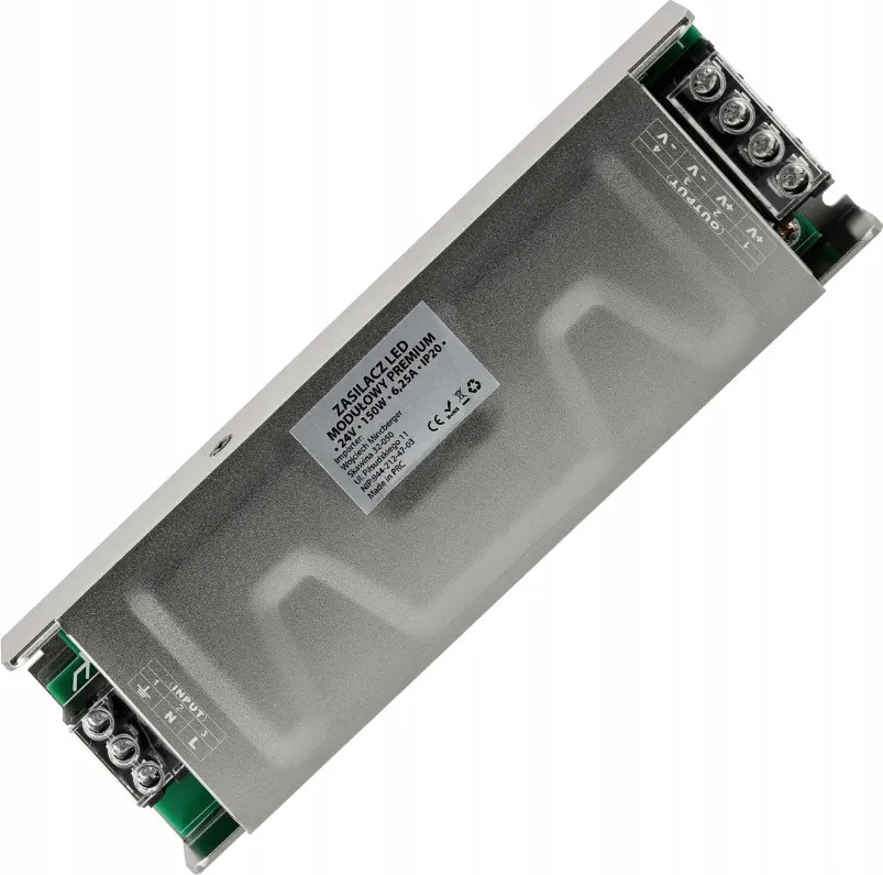 Sada digitálnych LED pásikov 5m COB 65W WS2811 24V regulátor napájania