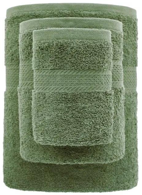 Bavlnený froté uterák Mateo 30 x 50 cm zelený