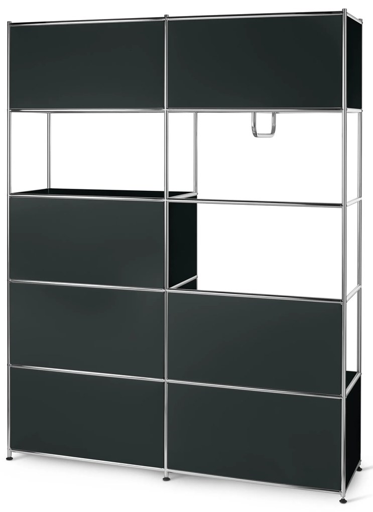 Kovový skriňový systém »CN3«, čierny