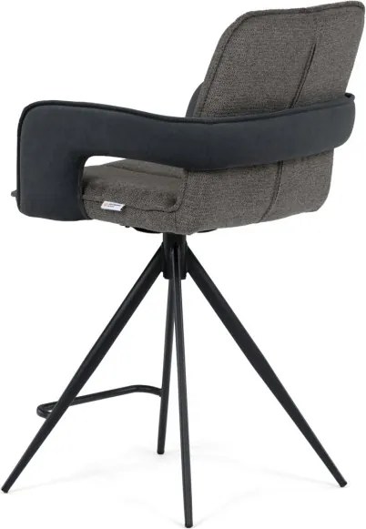 Barová stolička otočná 180° AUB-F1146 GREY2 sivá