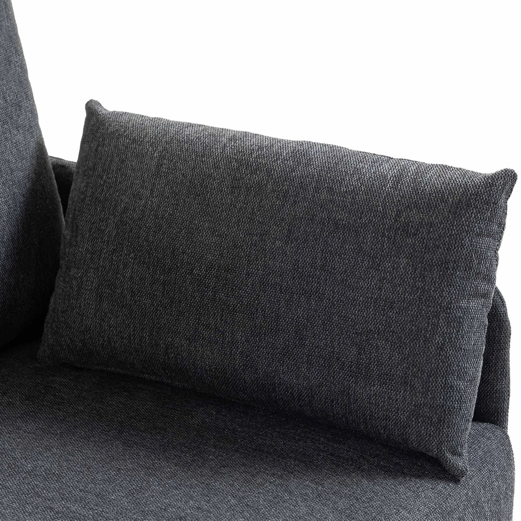 Sedačka Ziden 2-miestna látka - čierna