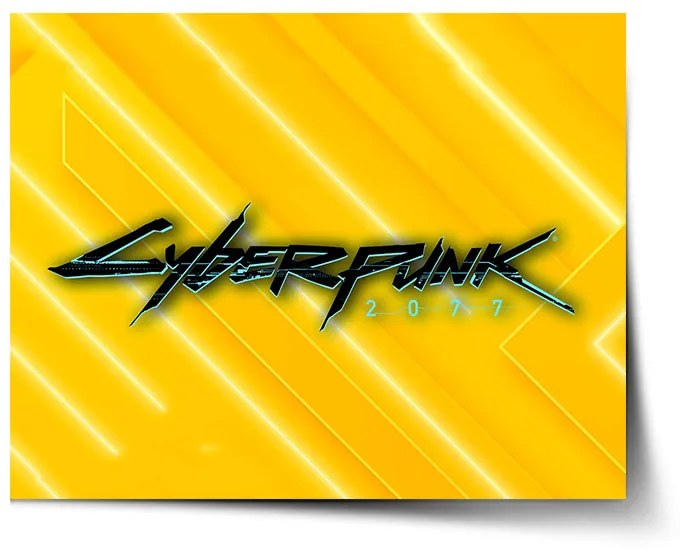 Sablio Plagát Cyberpunk 2077 Žltý - 90x60 cm