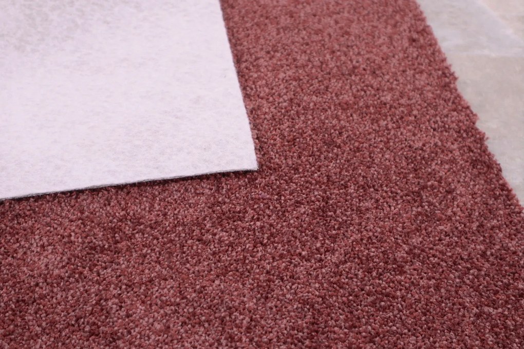 Vopi, Metrážny koberec Capri terra - neúčtujeme odrezky z role, na mieru, šíře 1,33m,1m,2m,3m,4m,na mieru, neúčtujeme odrezky, oranžová, ab (mriežka), chodba / predsieň