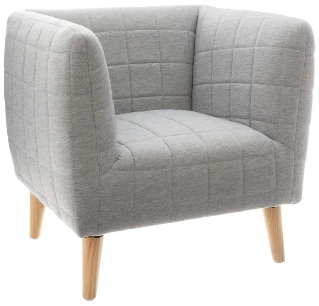 Atmosphera Créateur d'intérieur® Prešívané detské kreslo, svetlošedá