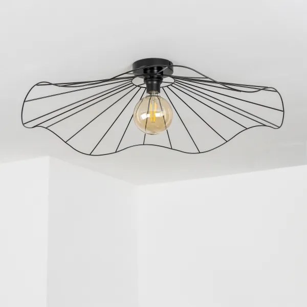 Brilagi - LED prisadený luster CERIA WIRE 1xE27/40W/230V priemer 80 cm čierna