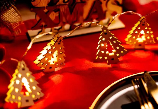 LED girlanda CD009 drevené stromčeky