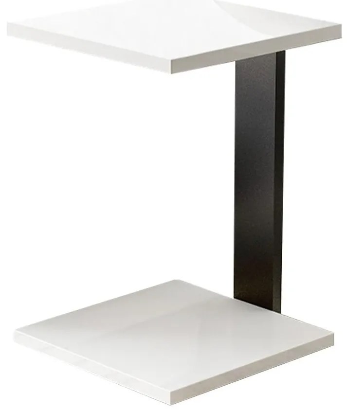 Konferenčný stolík Saturn- Biely Lesk