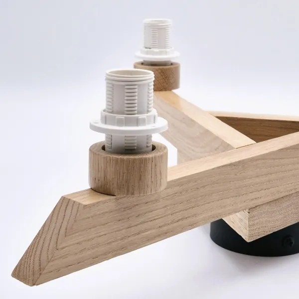 Prisadený luster ANTONIO 3xE14/40W/230V dub