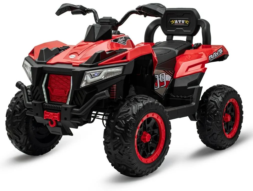 Detská elektrická štvorkolka Baby Mix RAVE 4x4 červená