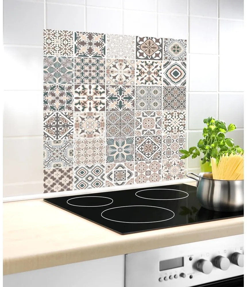 Sklenený kryt na stenu pri sporáku Wenko Splashback Tile