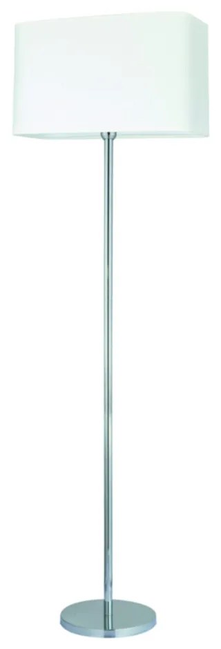 Cadre Stojacia lampa 1xE27 Max.40W Chróm/Transparentné PVC/Biela