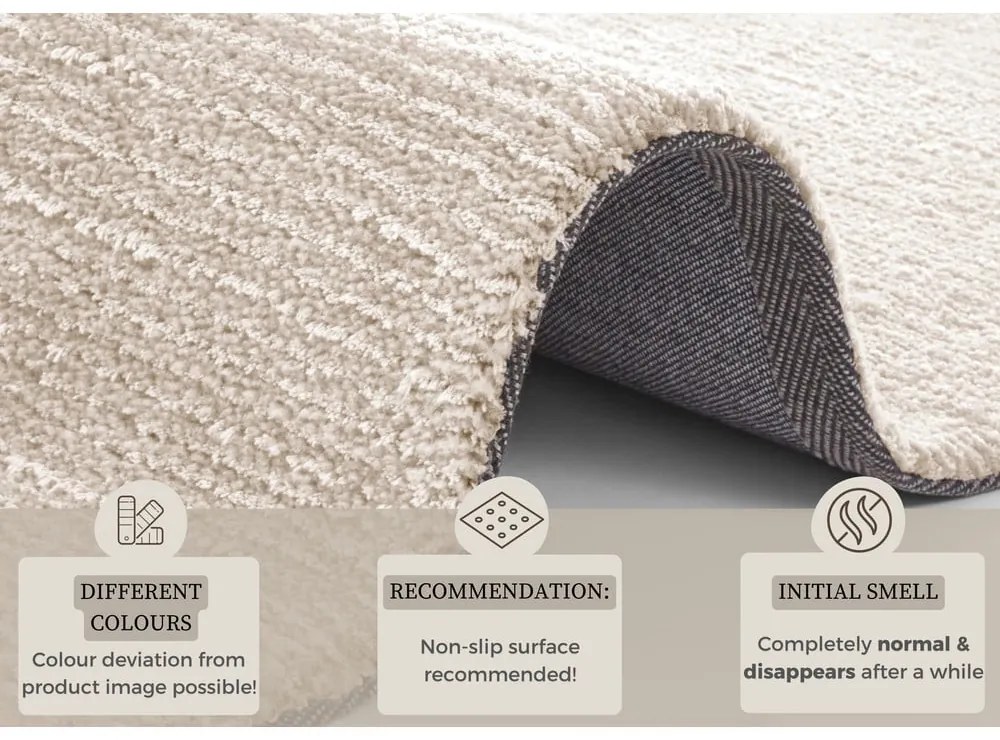 Béžový koberec Mint Rugs Supersoft, 120 x 170 cm