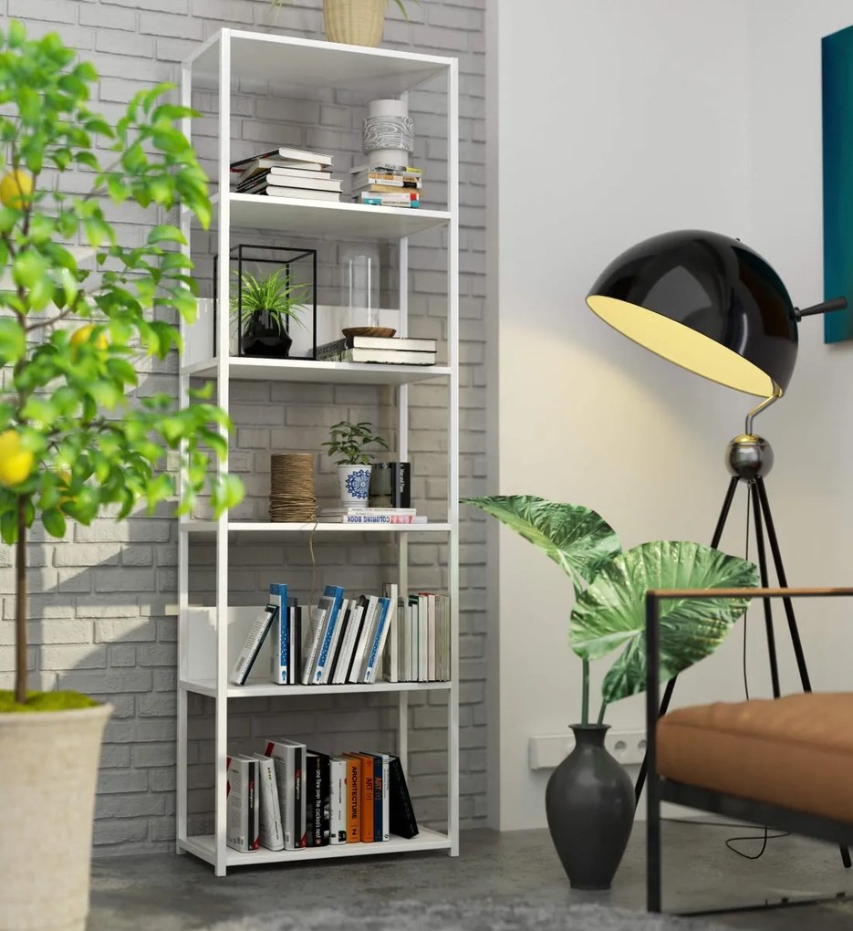 Regál LOFT 60 cm biely