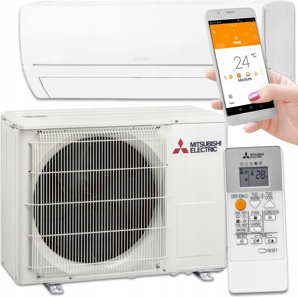 Klimatizátor Mitsubishi HR35 Samostatný nástenný set 3,5 kW Výkonný HRd