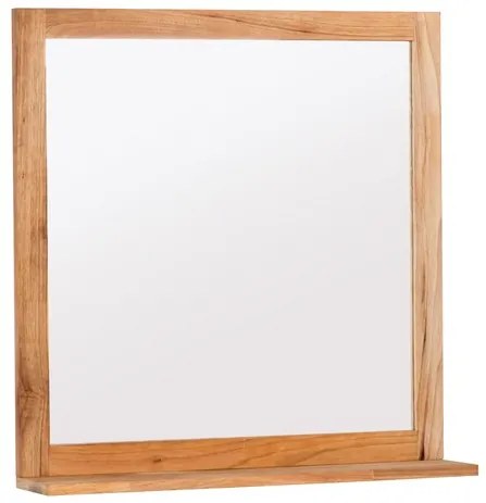 Zrkadlo s poličkou Naturel Home 60x61,5 cm orech HOMEZRC