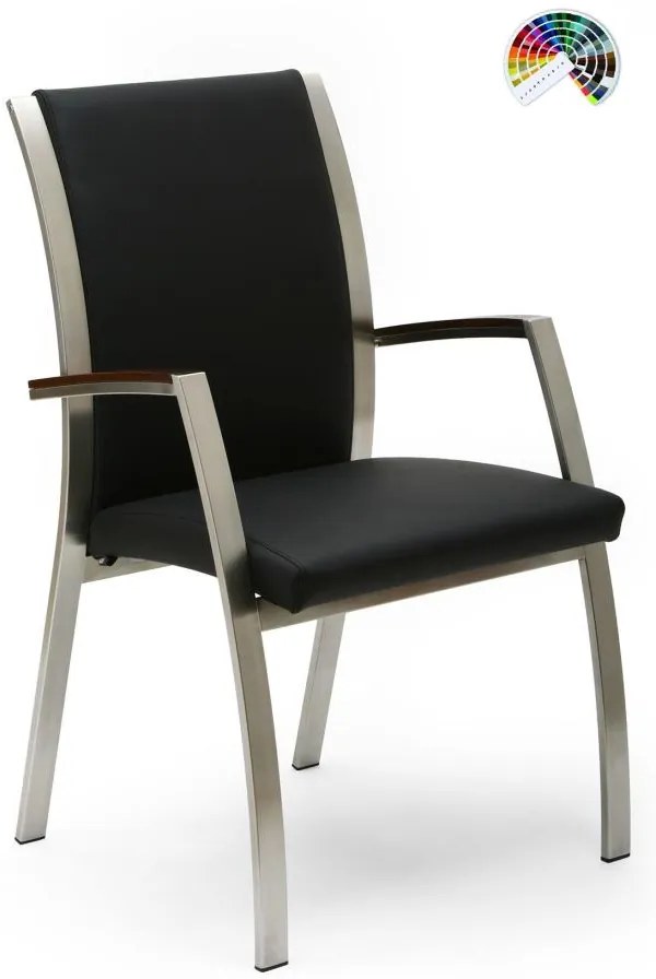 FORMDESIGN Konferenčné kreslo FERMATO CUATRO DOS čalúnenie ELEGANCE koža