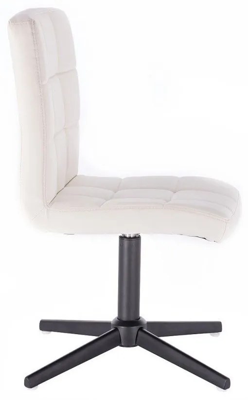 LuxuryForm DESIGN Stolička TOLEDO na čiernom kríži - biela