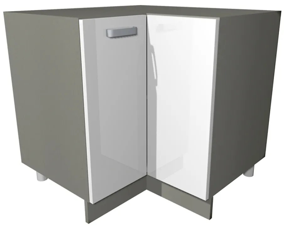 Kuchynská linka Bianka Biely lesk - Komplet L 260x270 - Komplet kuchynského nábytku