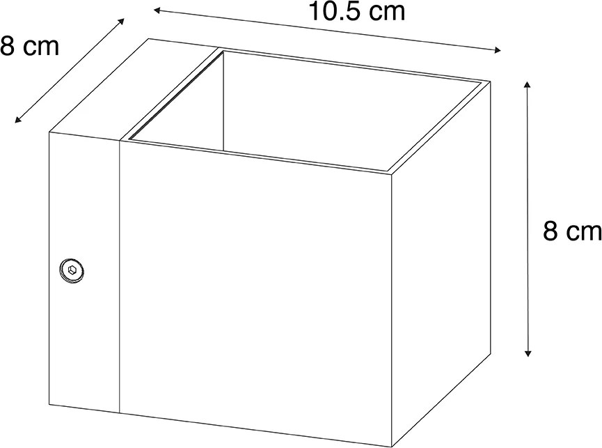 Inteligentné nástenné svietidlo tmavá bronz 8 cm vrátane Wifi G9 - Transfer