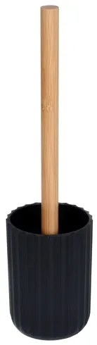 BISK Erga Preto, toaletná WC kefa na postavenie 91x91x335mm, čierna, ERG-08298