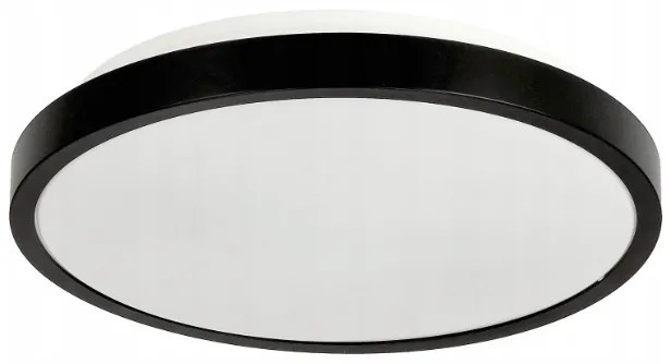 BERGE Stropné LED svietidlo LARI-R BLACK - 2xE27 IP20 + 2x E27 10W sviečka - studená biela