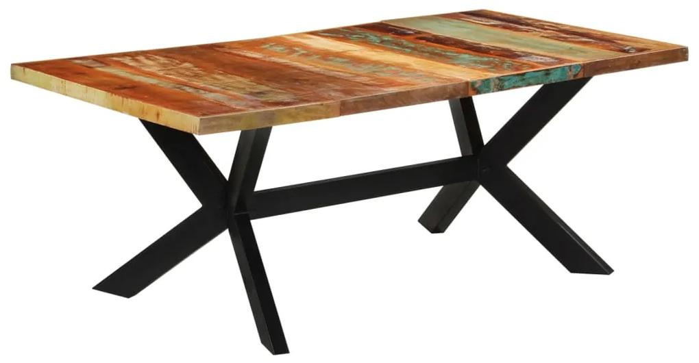 Jedálenský stôl 200x100x74 cm recyklovaný masív 351703