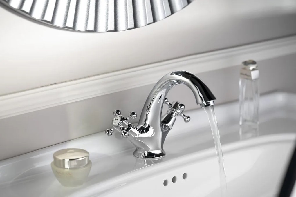 Sapho Sapho, ANTEA nástenná sprchová batéria, chróm/zlato, 3862