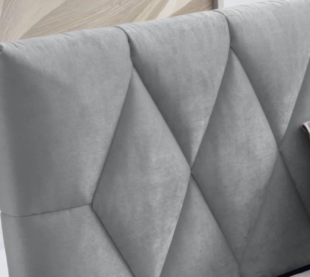 Posteľ Reve 180x200 cm, svetlo šedá