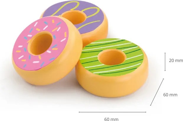 Drevené donuty Viga 51604 6 ks
