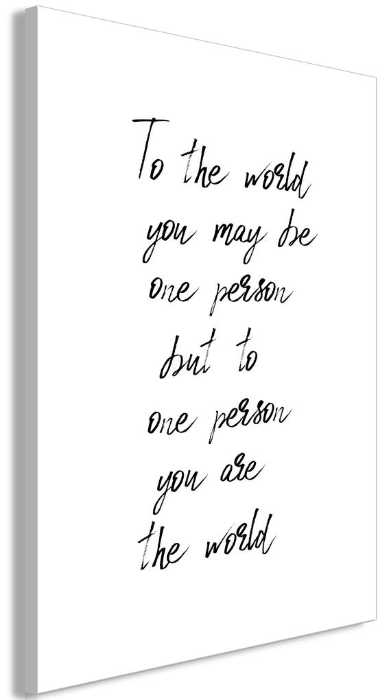 Artgeist Obraz - You're My World (1 Part) Vertical Veľkosť: 80x120, Verzia: Premium Print