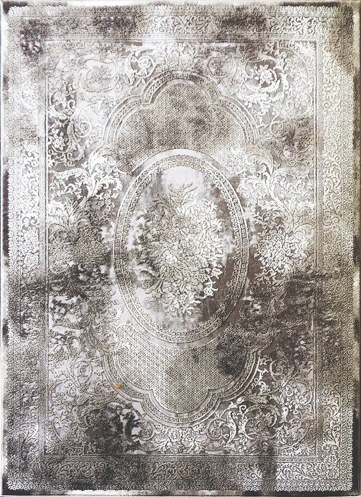 Koberec Mitra 3003 GREY – sivý obdĺžnikový koberec s vzorom Rozmer: 140x190 cm