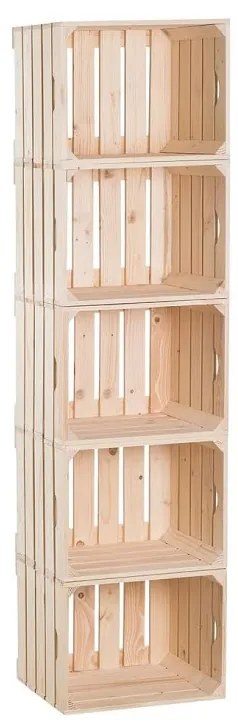 Drevobox Drevené debničky regál 150 x 40 x 30 cm