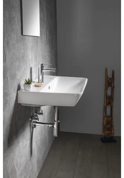 Bruckner - Zapustené umývadlo NEON 60x41,5 cm keramika/biela