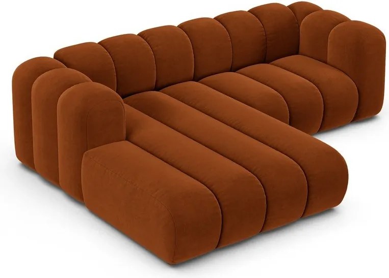 Oranžová rohová pohovka (ľavý roh) Lupine – Micadoni Home